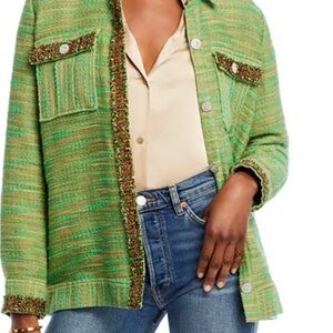L'AGENCE Jeannie Green Tweed Blazer